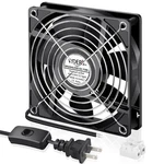 Wderair Small 120MM X 25MM Ec 4 Inch Brushless Cooling Fan With Ac Plug 110V .... Fixed Price $22.81.
