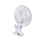 Cool-living 2 Speed Portable Electric Clip-on Fan 6 Inch, Adjustable Tilt, White. Fixed Price $20.99.