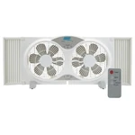 Seaons Comfort 9" Twin Window Fan, Quiet, 3-SPEED, Portable, Etl Listed FWF9R. Fixed Price $49.95.