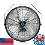 Tornado - 20 Inch High Velocity Industrial Wall Fan 4750 Cfm 3 Speed 6 Ft. Fixed Price $134.98.