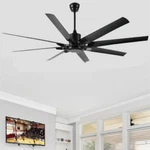 75IN Industrial Black Ceiling Fan No Light,max 7200 Cfm With 8 Reversible Blades. Fixed Price $185.99.