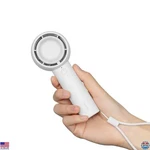 Portable Bladeless Handheld Fan, 5 Speeds, Usb Rechargeable, Travel Friendly. Fixed Price $32.92.