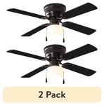 Mainstays 42" Black Ceiling Fan With Light Kit, Blades, Reversible Airflow (2-. Fixed Price $75.95.