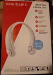 Frigidaire Personal Neck Fan, 3 Speeds, Rechargeable, Lightweight. Fixed Price $24.00.