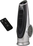 Bladeless Oscillating Tower Fan With Remote, 3 Speeds & 8H Timer - Silver. Fixed Price $207.99.