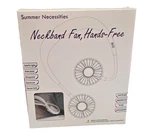 Gulaki Black Neckband Fan, Hands-free, 3-SPEEDS, Light, 360 Adjustable Usb Nib. Fixed Price $8.99.
