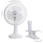 Genesis 6-INCH Clip Convertible Table-top & Fan Two Quiet Speeds. Fixed Price $19.82.