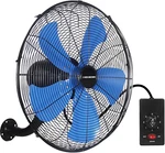 High Velocity 18" Oscillating Wall Fan, 4200 Cfm, Heavy Duty Metal, Blue. Fixed Price $249.99.