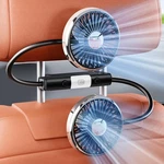 Dual Head Gooseneck Car Cooling Fan For Back Seat Kids, Usb Powered 3 Speeds. Fixed Price $27.63.