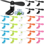 Aeergured 24 Pack Phone Fan Bulk, 2-IN-1 Portable Cell Mini, Multicolor. Fixed Price $42.99.