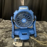 Kobalt 24V 7 Cordless Portable 5 Gal Bucket Misting Jobsite Fan KMF1024B-03. Fixed Price $36.99.