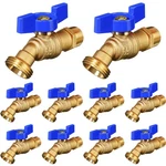 Vihose 10 Pack Male Bib Mip, 3/4" X 1/2" Mht, Blue. Fixed Price $84.63.