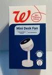 Walgreens Mini Desk Fan, 3 Adjustable Speeds, Rechargeable. Fixed Price $5.00.