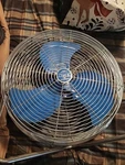Vintage Patton 18" High Velocity Fan Blue U2-1887. Fixed Price $149.99.