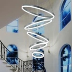 Guang Shuo Chandelier 5RING Light Fixture,modern Ledpendant. Fixed Price $399.90.