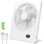 Zuvas Desk Fan Battery Operated Rechargeable 180 Tilt Portable, White. Fixed Price $18.29.