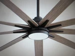 Breezary Archer 65 In. Integrated Led Black Windmill Ceiling Fan With Remote. Fixed Price $113.95.