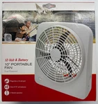 Roadpro 12-VOLT & Battery 10" Portable Fan (RP8000). Fixed Price $29.99.