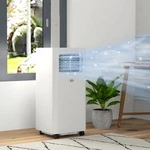 8000 Btu Window Portable Air Conditioner With Timer On/off, White. Fixed Price $215.99.