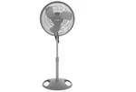 Pedestal Stand Fan Gray 3-SPEED Oscillating Adjustable Height Easy Assembly. Fixed Price $33.99.