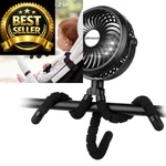 Amacool Battery Operated Stroller Fan, Baby 2.5 X 5.4 11 Inches, Black. Fixed Price $42.74.