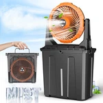 Ausic 9L Bucket Portable Misting Fan For Outdoors Patios, 20000MAH, Orange. Fixed Price $77.34.