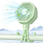 Lerat Portable Stroller Fan 3-SPEED Rechargeable Clip-on Green. Fixed Price $13.41.