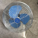 Patton High Velocity Floor Fan U2-1487 Blue Metal Carry Handle Electric. Fixed Price $109.00.