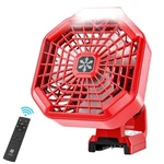 3 Camping Fan With Lantern Mwk 18V Battery, Speed Operate.... Fixed Price $62.12.