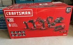 Craftsman V20 8-TOOL Power SETCMCK802C2 Lithium-ion (2) Batteries & Charger. Fixed Price $364.99.