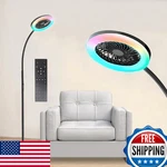 Onidek Pedestal Fan For Bedroom, Floor Lamp With Rgb 18W/1500LM, 3-SPEED Stand. Fixed Price $91.94.