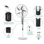 Technical Pro 18 Rechargeable Floor Fan With Led Light & Powerbank - White. Fixed Price $152.19.