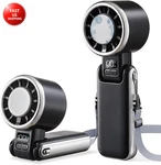 Portable Handheld Fan With Ice Cooling - 5 Gear High Speed Personal Turbo Re. Fixed Price $41.29.