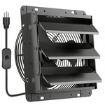Hg Power Inch Shutter Exhaust Fan, 647CFM Quiet 10" With Switch, Black. Fixed Price $99.46.
