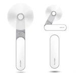Nezylaf Portable Handheld Fan, Small Rechargeable Personal Mini, White. Fixed Price $18.99.