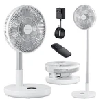 Portable Fan 12 Rechargeable Foldable Battery Powered Oscillating Tripole Quiet. Fixed Price $124.99.