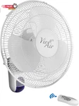 Vie Air 16" Plastic Wall Fan With Remote Control In White. Fixed Price $110.99.