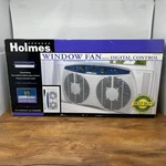 Holmes HAWF-2095 Window Fan Accutemp Digital Control Twin 3-SPEED Nib New. Fixed Price $59.99.