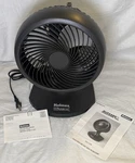 Vtg Holmes Blizzard 3-SPEED Oscillating Table Fan Black Nos Tested & Works. Fixed Price $65.00.