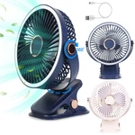 Rechargeable Oscillating Clip Fan, Personal Desk Fans, 5-SPEED Strong Wind. Fixed Price $16.80.