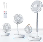 Portable Oscillating Travel Fan, 10400MAH Battery Operated Rechargeable Usb Floo. Fixed Price $93.99.