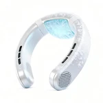 Neck Fan Rechargeable Portable 7000MAH 360G Lightweight White LY12 Tujimao Plate. Fixed Price $74.99.
