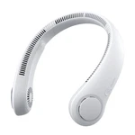 Jisulife Portable Neck Fan, Hands-free Bladeless, 5 Speeds, Compact, Grey. Fixed Price $46.02.