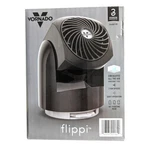Nib Vornado Flippi V6 Compact Air Circulator Fan, Black Tabletop Adjustable Head. Fixed Price $29.95.