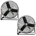 Air King Speed 1/4 Hp 120 Volt 30 Inch Enclosed Pivoting Floor Fan (2 Pack). Fixed Price $861.99.