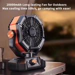 Coldsky Camping Fan, 20000MAH 48 Hour Rechargeable Portable With Led Light. Fixed Price $28.21.