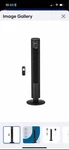 Utilitech 42-IN 120 -volt 3 -speed Indoor Black/matte Oscillating Tower Fan New. Fixed Price $36.99.