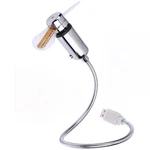 Sokelinn-six Usb Led Fan,mini Portable Powered Flexible Cooling Silver. Fixed Price $19.78.