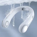 Normia Rita Leafless Hanging Neck Fan, Instant Cooling Personal Small, White. Fixed Price $45.81.