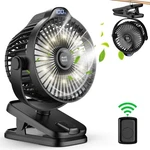 Minthouz Clip Fan - 720 Rotation Portable Small With Lcd Digital Display. Fixed Price $25.99.